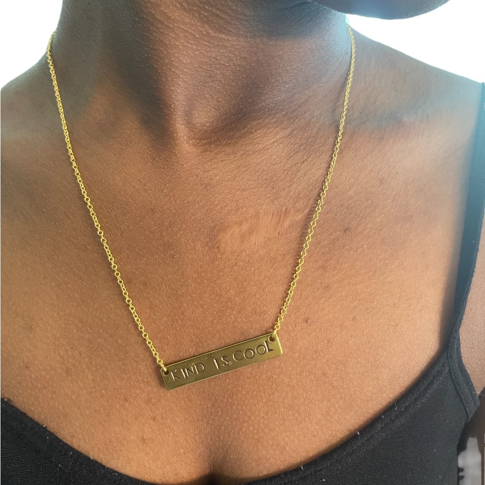 Gold Kind is Cool Charm Necklace - Picture 2 of 2